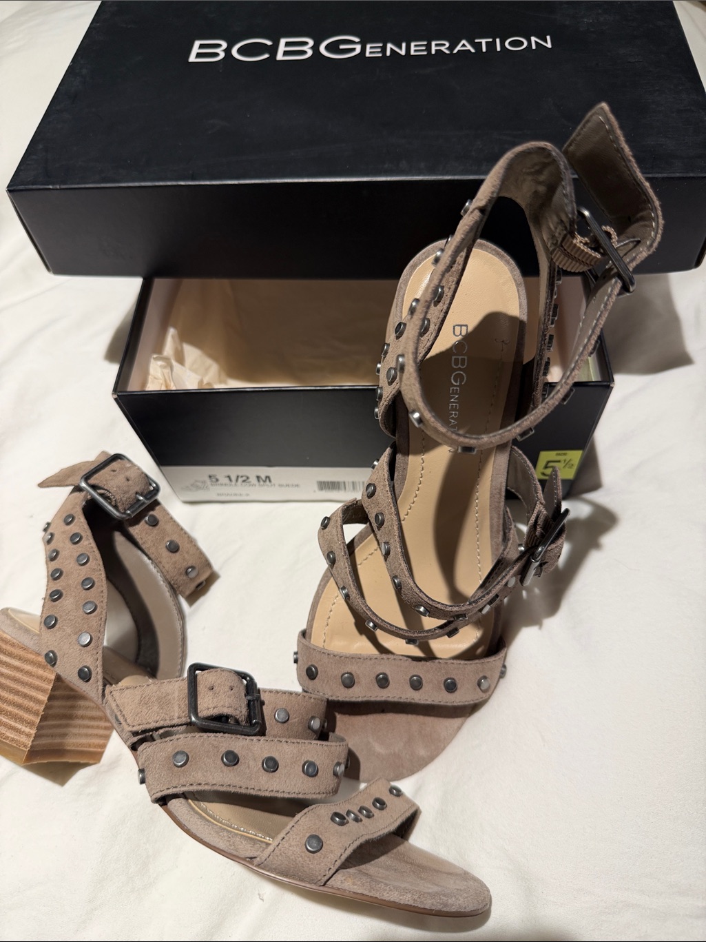Bcbg Brindle Cow Split Suede Shoes